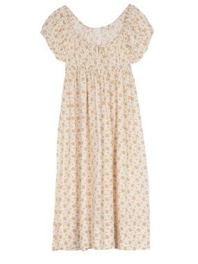 Doen Piazza Dress in Alabaster Countryside